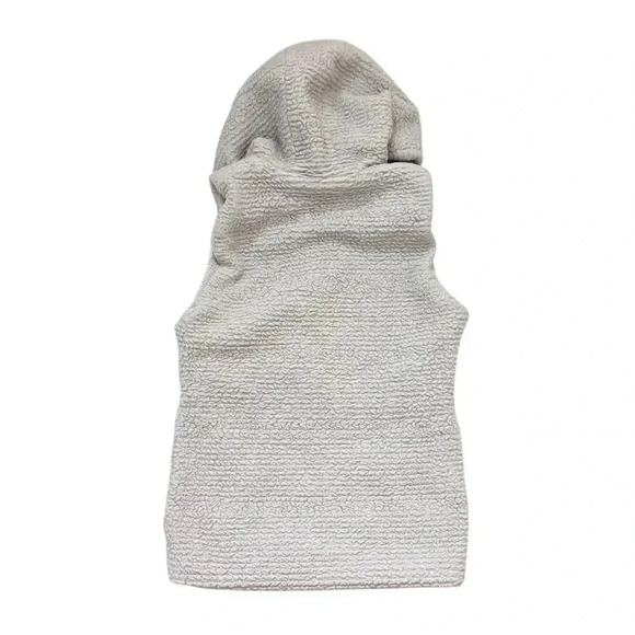 Widgeon Girls Hooded Faux Fur Vest Gray Size L Casual Fall Zip Up - Picture 2 of 7